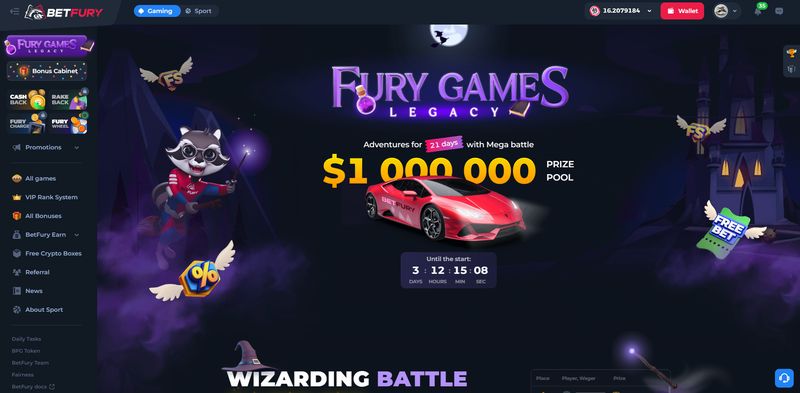 BetFury MAGIC IS COMING PROMOTIONS AND BRANDED GAMES
