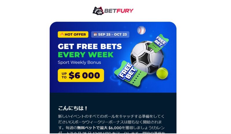 BetFury スポーツベット